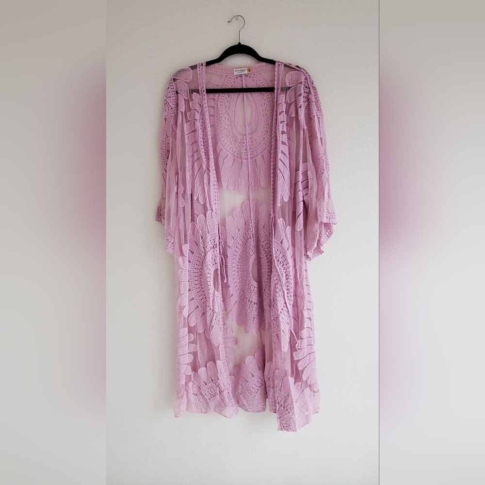 Lavender Lace Layer Top